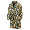 Clover And Beer St. Patrick's Day Print Men's Bathrobe