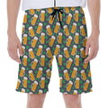 Clover And Beer St. Patrick's Day Print Men's Beach Shorts