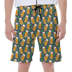 Clover And Beer St. Patrick's Day Print Men's Beach Shorts