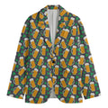 Clover And Beer St. Patrick's Day Print Men's Blazer