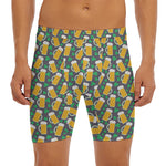 Clover And Beer St. Patrick's Day Print Men's Long Boxer Briefs