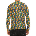 Clover And Beer St. Patrick's Day Print Men's Long Sleeve Rash Guard