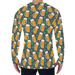 Clover And Beer St. Patrick's Day Print Men's Long Sleeve T-Shirt