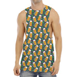 Clover And Beer St. Patrick's Day Print Men's Muscle Tank Top