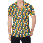 Clover And Beer St. Patrick's Day Print Men's Shirt