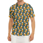 Clover And Beer St. Patrick's Day Print Men's Short Sleeve Rash Guard