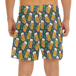 Clover And Beer St. Patrick's Day Print Men's Split Running Shorts
