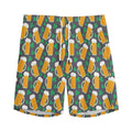 Clover And Beer St. Patrick's Day Print Men's Athletic Shorts