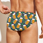 Clover And Beer St. Patrick's Day Print Men's Swim Briefs
