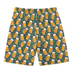 Clover And Beer St. Patrick's Day Print Men's Swim Trunks