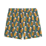 Clover And Beer St. Patrick's Day Print Mesh Shorts