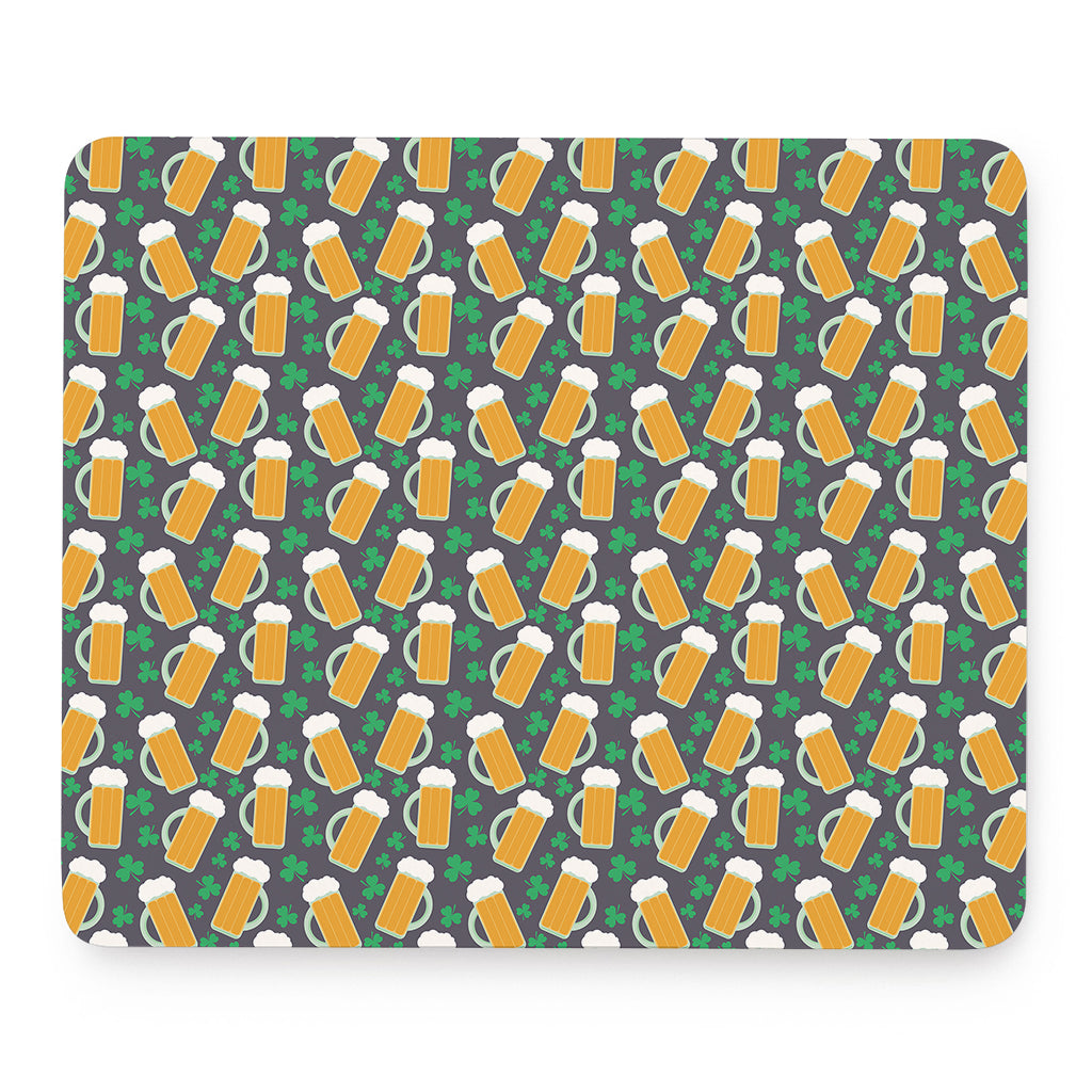 Clover And Beer St. Patrick's Day Print Mouse Pad