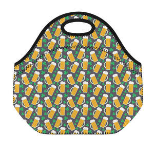 Clover And Beer St. Patrick's Day Print Neoprene Lunch Bag