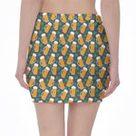 Clover And Beer St. Patrick's Day Print Pencil Mini Skirt