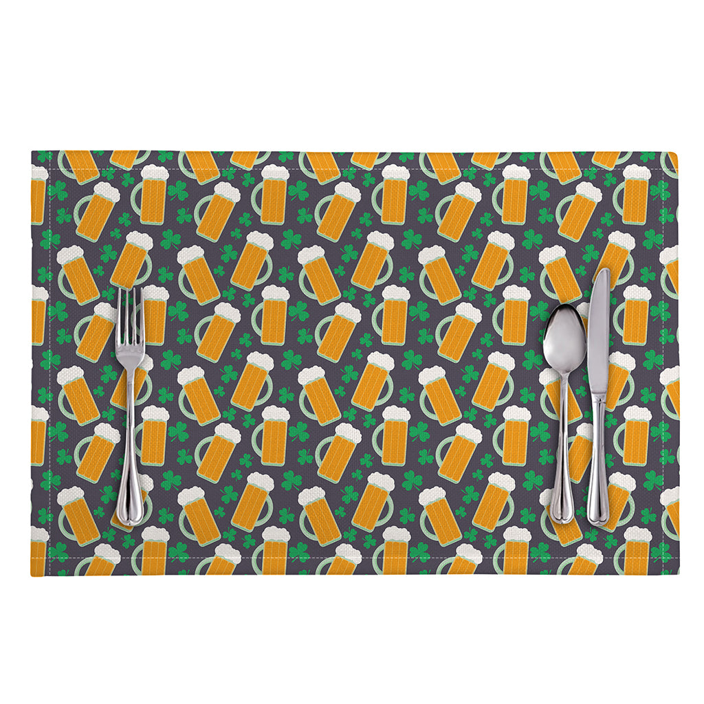 Clover And Beer St. Patrick's Day Print Placemat