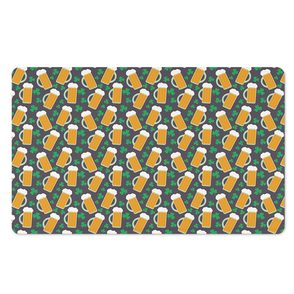 Clover And Beer St. Patrick's Day Print Polyester Doormat