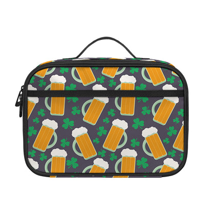 Clover And Beer St. Patrick's Day Print Portable Lunch Bag