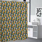 Clover And Beer St. Patrick's Day Print Premium Shower Curtain