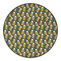 Clover And Beer St. Patrick's Day Print Round Floor Mat