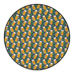 Clover And Beer St. Patrick's Day Print Round Floor Mat