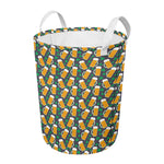 Clover And Beer St. Patrick's Day Print Round Laundry Basket