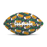 Clover And Beer St. Patrick's Day Print Rugby Ball