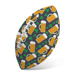 Clover And Beer St. Patrick's Day Print Rugby Ball