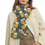 Clover And Beer St. Patrick's Day Print Scarf