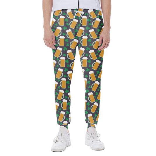 Clover And Beer St. Patrick's Day Print Scuba Joggers