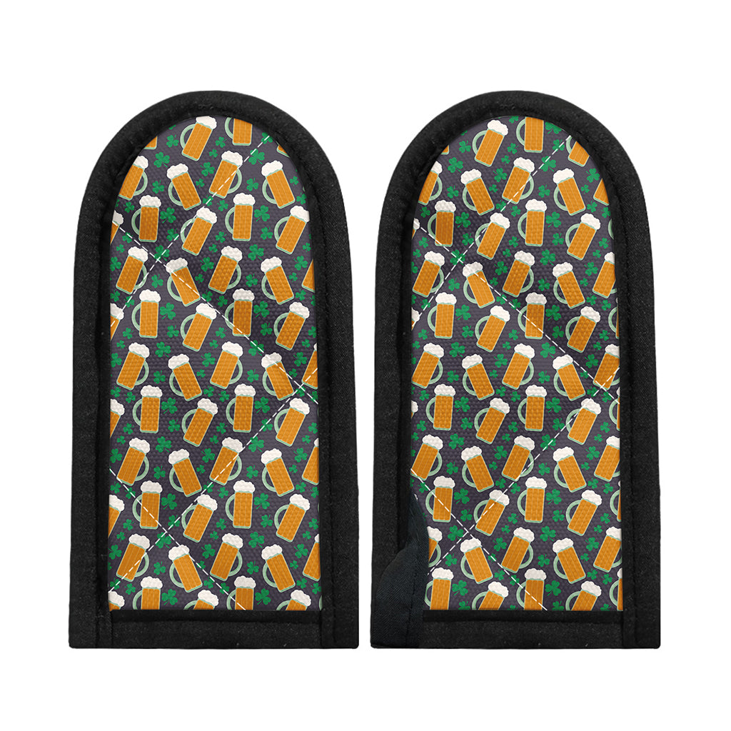 Clover And Beer St. Patrick's Day Print Skillet Handle Cover