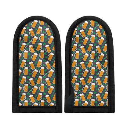 Clover And Beer St. Patrick's Day Print Skillet Handle Cover