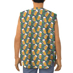 Clover And Beer St. Patrick's Day Print Sleeveless Baseball Jersey