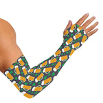 Clover And Beer St. Patrick's Day Print Sun Protection Arm Sleeves