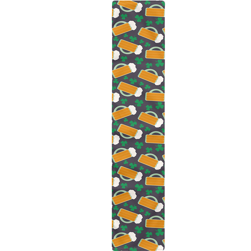 Clover And Beer St. Patrick's Day Print Table Runner