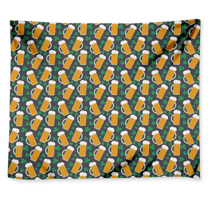 Clover And Beer St. Patrick's Day Print Tapestry