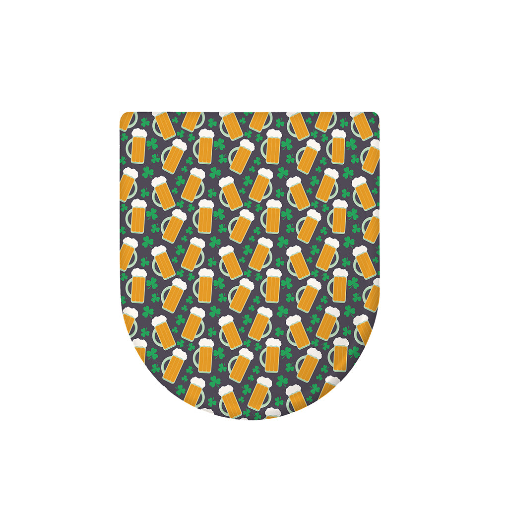 Clover And Beer St. Patrick's Day Print Toilet Lid Cover