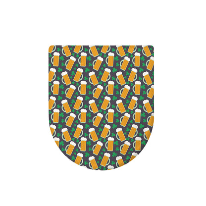 Clover And Beer St. Patrick's Day Print Toilet Lid Cover