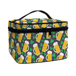 Clover And Beer St. Patrick's Day Print Travel Makeup Bag