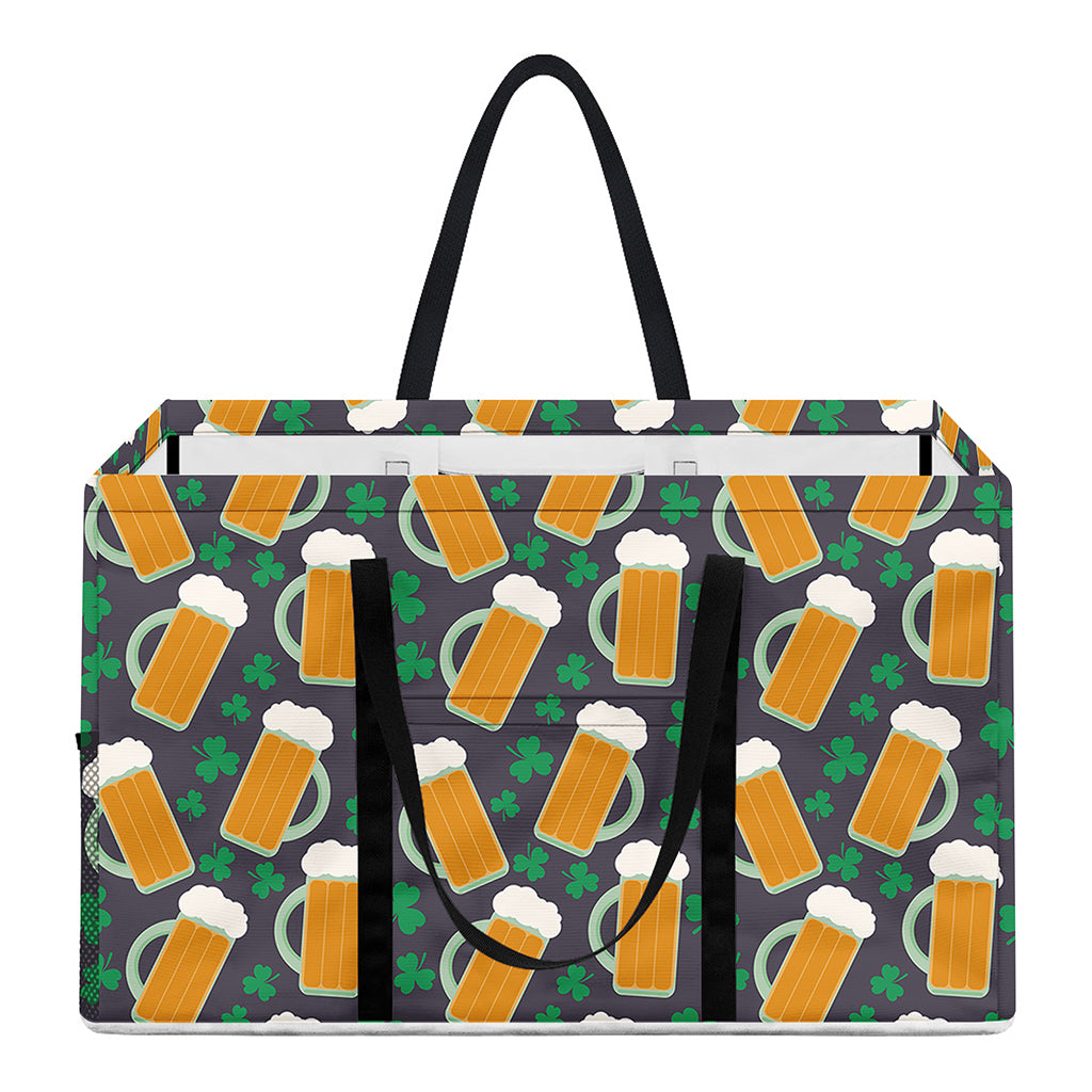 Clover And Beer St. Patrick's Day Print Utility Tote Bag