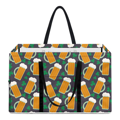 Clover And Beer St. Patrick's Day Print Utility Tote Bag