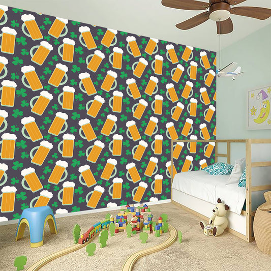Clover And Beer St. Patrick's Day Print Wall Sticker
