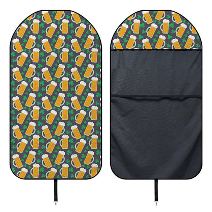 Clover And Beer St. Patrick's Day Print Waterproof Car Seat Cover