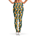 Clover And Beer St. Patrick's Day Print Women's Leggings