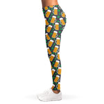 Clover And Beer St. Patrick's Day Print Women's Leggings