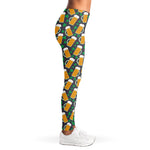 Clover And Beer St. Patrick's Day Print Women's Leggings