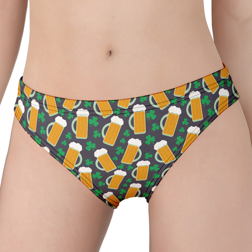 Clover And Beer St. Patrick's Day Print Women's Panties