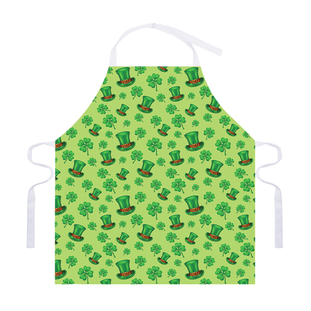 Clover And Hat St. Patrick's Day Print Adjustable Apron