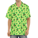 Clover And Hat St. Patrick's Day Print Aloha Shirt