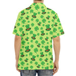 Clover And Hat St. Patrick's Day Print Aloha Shirt