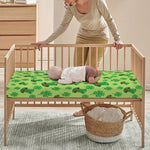 Clover And Hat St. Patrick's Day Print Baby Crib Sheet